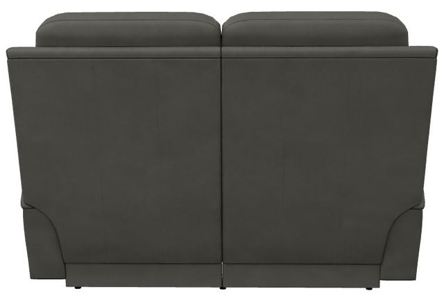 La-Z-Boy® Greyson Blue Grey Leather Power Reclining Loveseat with Headrest and Lumbar-3