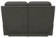 La-Z-Boy® Greyson Blue Grey Leather Power Reclining Loveseat with Headrest and Lumbar-3