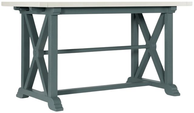 Hooker® Furniture Serenity Piers Friendship Shell Extendable Counter Height Dining Table with Seaspray Base-0