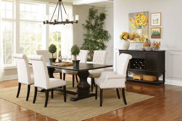 Coaster® Parkins 7-Piece Rustic Espresso Dining Table Set