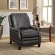 BarcaLounger® Ashebrooke Wrenn Gray Leather Manual Recliner-2