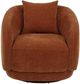 Coaster® Arnaud Burnt Orange Upholstered Swivel Accent Chair-3