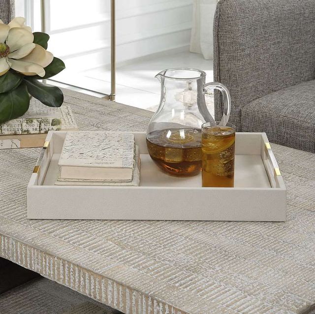 Uttermost® Wessex White Tray-1