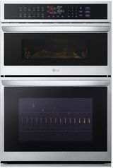 LG 24" 6.4 Cu. Ft. Printproof® Stainless Steel Double Electric Wall Oven