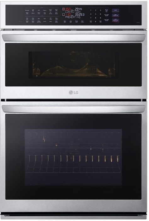 LG 24" 6.4 Cu. Ft. Printproof® Stainless Steel Double Electric Wall Oven-0