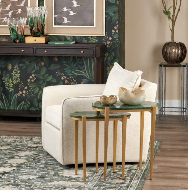 Crestview Collection Beckham 2-Piece Nested Accent Table Set-1