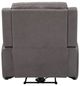 Flexsteel® Wyatt Gunmetal Gray Power Recliner with Power Headrest and Lumbar-4