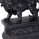 A & B Home 2-Piece Black Attenta Lion Bookend Set-4