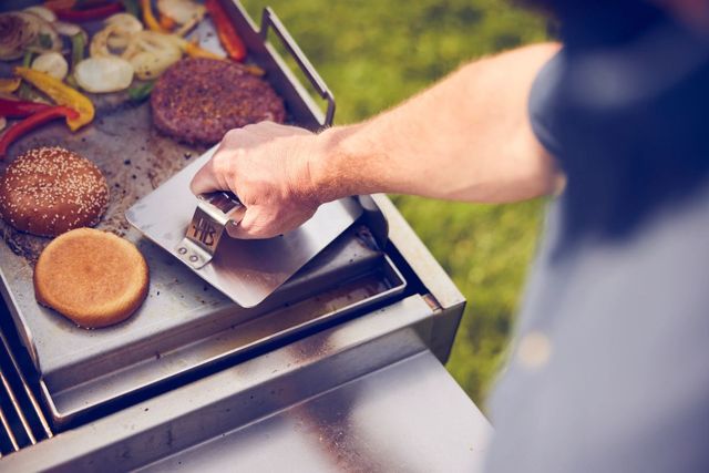 Hasty Bake Stainless Steel Steak Press-1
