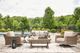 Signature Design by Ashley® Beachcroft Beige/Brown Aluminum/Resin Outdoor Loveseat with Cushion-5