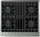 Viking® 5 Series 30" Squall Pro Style Gas (NG) Range with Polished Chrome Trim-3