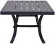 GatherCraft Charlotte Baltic Brown Aluminum Outdoor Coffee Table-2