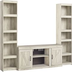 Signature Design by Ashley® Bellaby 3-Piece Whitewash Entertainment Center