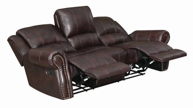 Coaster® Sir Rawlinson 2-Piece Dark Brown Reclining Living Room Set-3
