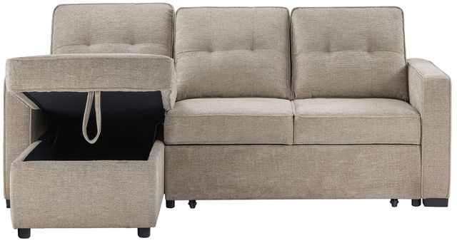 Steve Silver Co. Noah Tan Sleeper Chaise Sofa-3