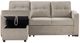 Steve Silver Co. Noah Tan Sleeper Chaise Sofa-3