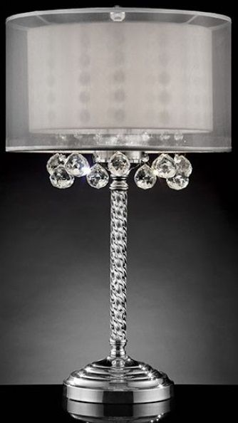 Furniture of America® Lila Silver Table Lamp-1