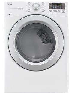 LG Front Load Electric Dryer-White