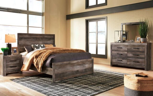 Signature Design by Ashley® Wynnlow 2-Piece Gray Queen Panel Bed Set-3