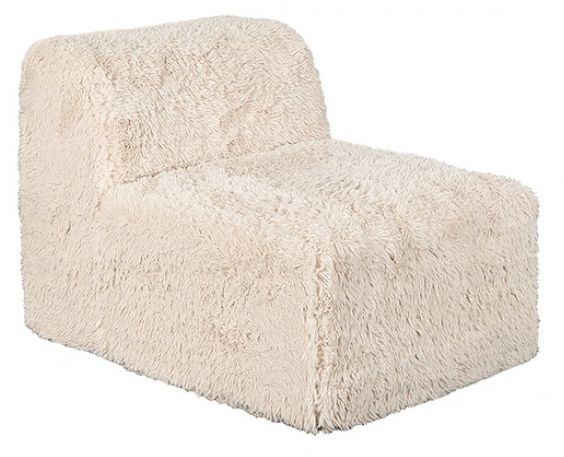Furniture of America® Nappi Sand Large L-Sectional with Ottoman-3