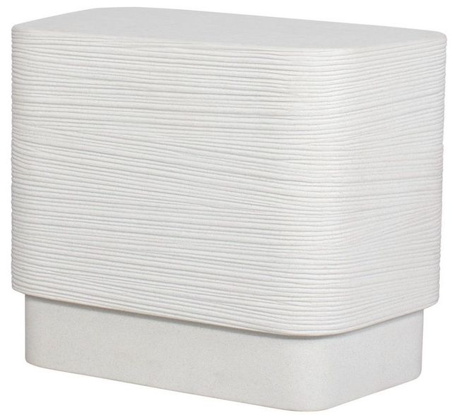 Uttermost® Saltwater White Concrete Indoor-Outdoor Side Table-4