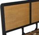 Armen Living Saratoga Black/Brown Queen Platform Simple Bed -4