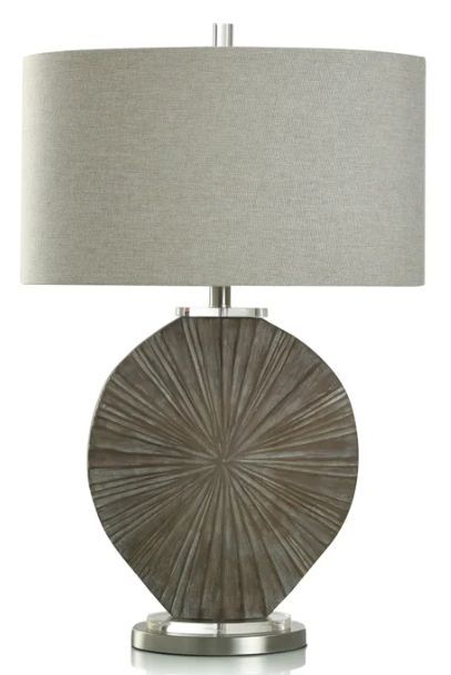 Stylecraft Silver Burst Brushed Brown Table Lamp -0