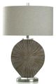 Stylecraft Silver Burst Brushed Brown Table Lamp -0