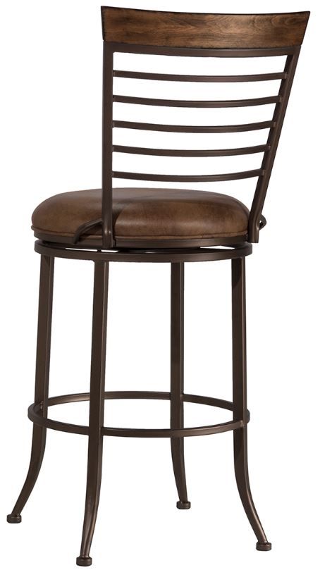 HH2 Home Terrell Brown Swivel Counter Stool-2