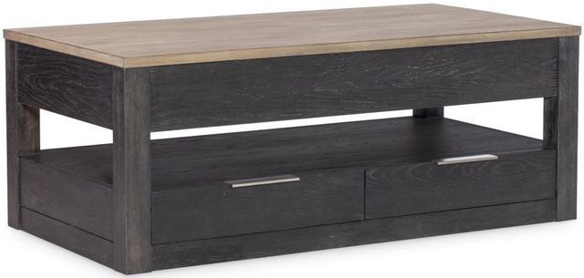 Legacy Classic Halifax Flax Lift-Top Cocktail Table with Java Base-0