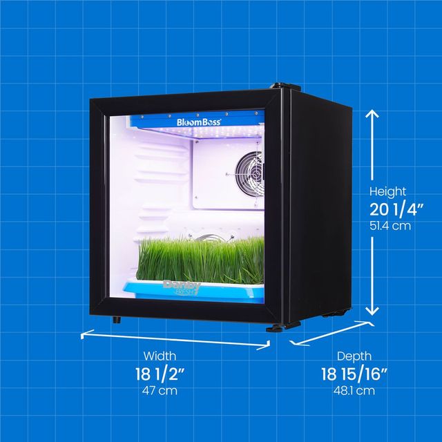 Danby® Fresh 18.5" 1.7 cu. ft. Black Freestanding Herb Grower Compact Refrigerator-4