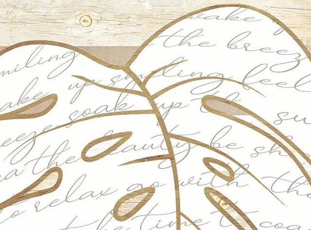 Classy Art Coastal Leaf I by Marla Rae Wall Art-1