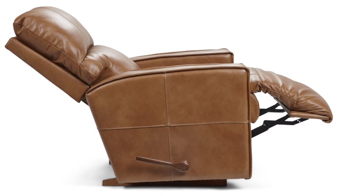 La-Z-Boy® Maddox Camel Leather Manual Rocking Recliner