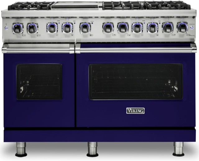 Viking® 7 Series 47.88" Cobalt Blue Pro Style Dual Fuel Range-0