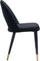 Zuo® Modern Menlo Black/Gold Dining Side Chair Set-2