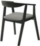 Armen Living Santana 2-Piece Charcoal Dining Chair Set-4