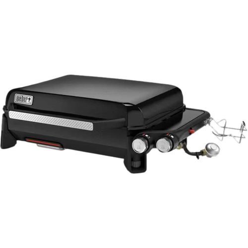 Weber® Slate® 2-Burner Black Tabletop Liquid Propane Griddle-3