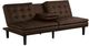 Furniture of America® Eidsberg Brown Futon Sleeper Sofa-0