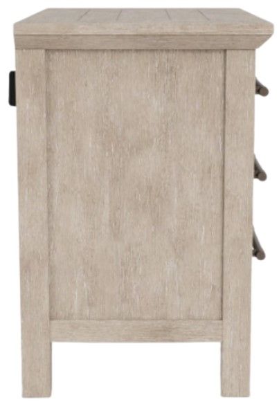 Riverside Furniture Bennett Frosted Gray 3-Drawer Nightstand-3