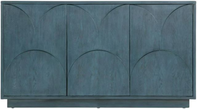 Hooker® Furniture Melange Round Valley Blue Entertainment Credenza-2