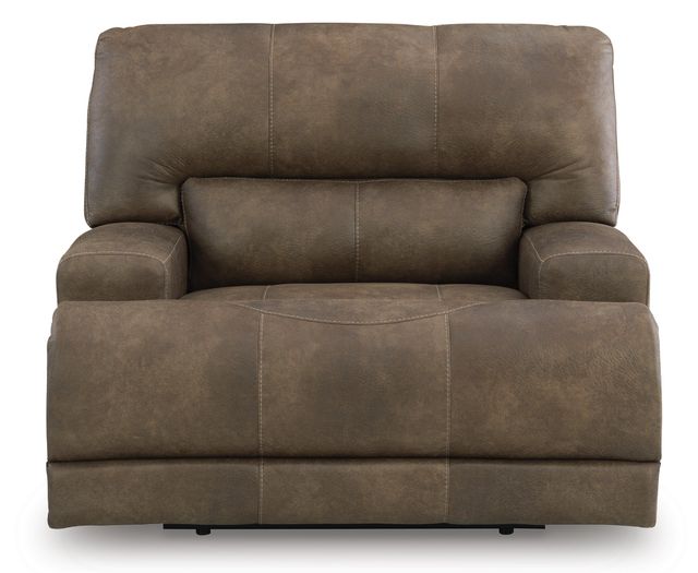 Signature Design by Ashley® Beckley Place Earth Power Recliner with Adjustable Headrest-1