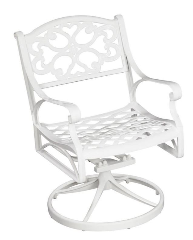 homestyles® Sanibel White Swivel Rocking Chair -0