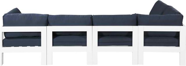 Meridian Furniture Nizuc 5-Piece Navy Outdoor Patio Modular Sectional Set-2