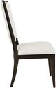 Riverside Furniture Lydia Dark Cabernet/White Upholstered Side Chair-2