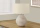 Monarch Specialties Inc. 25"H Cream Concrete Table Lamp-4