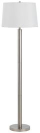 Cal® Lighting & Accessories Brushed Steel Floor Lamp-0