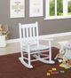 Coaster® Annie Slat Back Youth White Rocking Chair-1