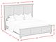 Elements International Canterbury Gray King Panel Bed-2