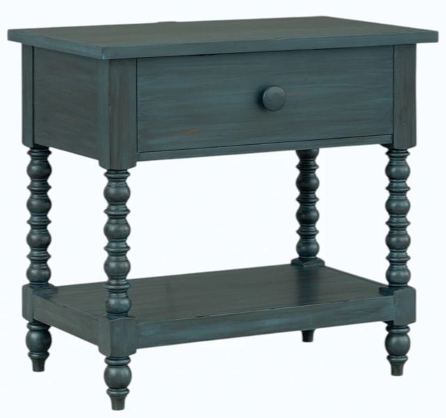 Legacy Classic Lake House Sea Glass Jenny Lind Open Nightstand-0
