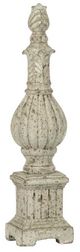 A & B Home Danna Weathered White Finial Accent-0